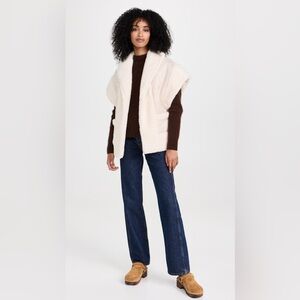NWT! Line & Dot Ace Faux Shearling Vest